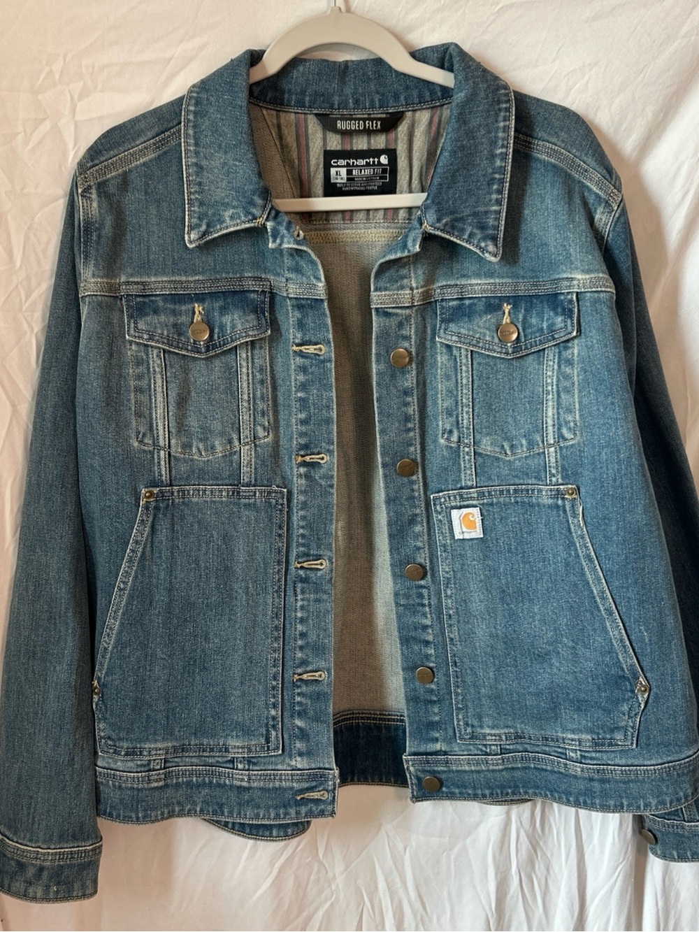 Carhartt Rugged Flex Denim Jacket in Blue